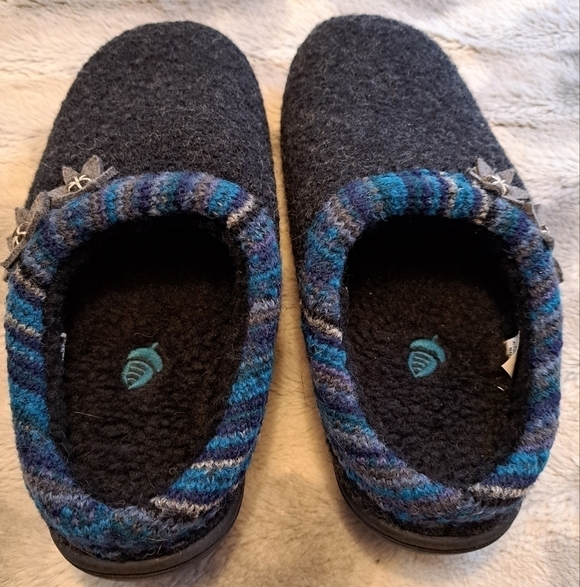 Acorn Wool Hood Back Slippers   Size 5/6 - Picture 3 of 9